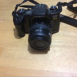 Minolta camera with flash